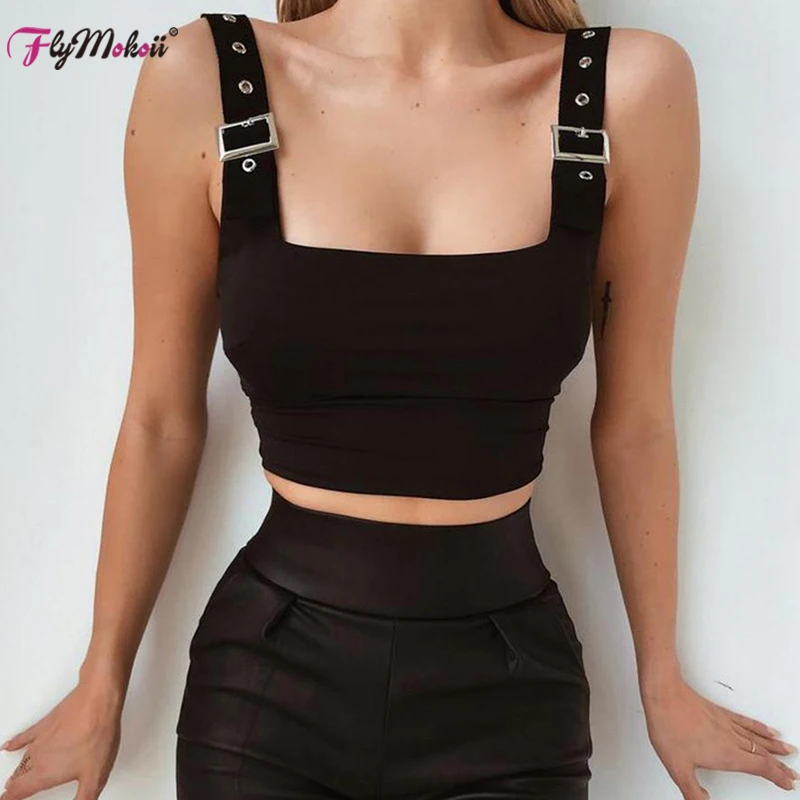Flymokoii Sexy Black White Slim Tank Top U Neck Camis Camisole Backless Women Crop Tops Sleeveless Casual Girl Summer Streetwear
Flymokoii Sexy Black White Slim Tank Top U Neck Camis Camisole Backless Women Crop Tops Sleeveless Casual Girl Summer Streetwear