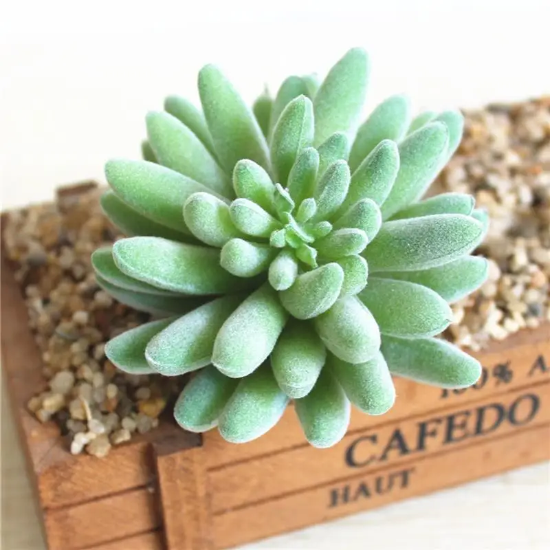 7PCS Artificial Succulent Party Decorative Fake Plant Faux Succulent Landscape Lotus Flower Arrange for Home Garden Table Decors 27