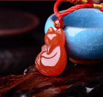 Natural Red Agate Pendant Necklace, Jewelry To Help Men And Women Love Fox Flourishing Peach Blossom 
Natural Red Agate Pendant Necklace, Jewelry To Help Men And Women Love Fox Flourishing Peach Blossom