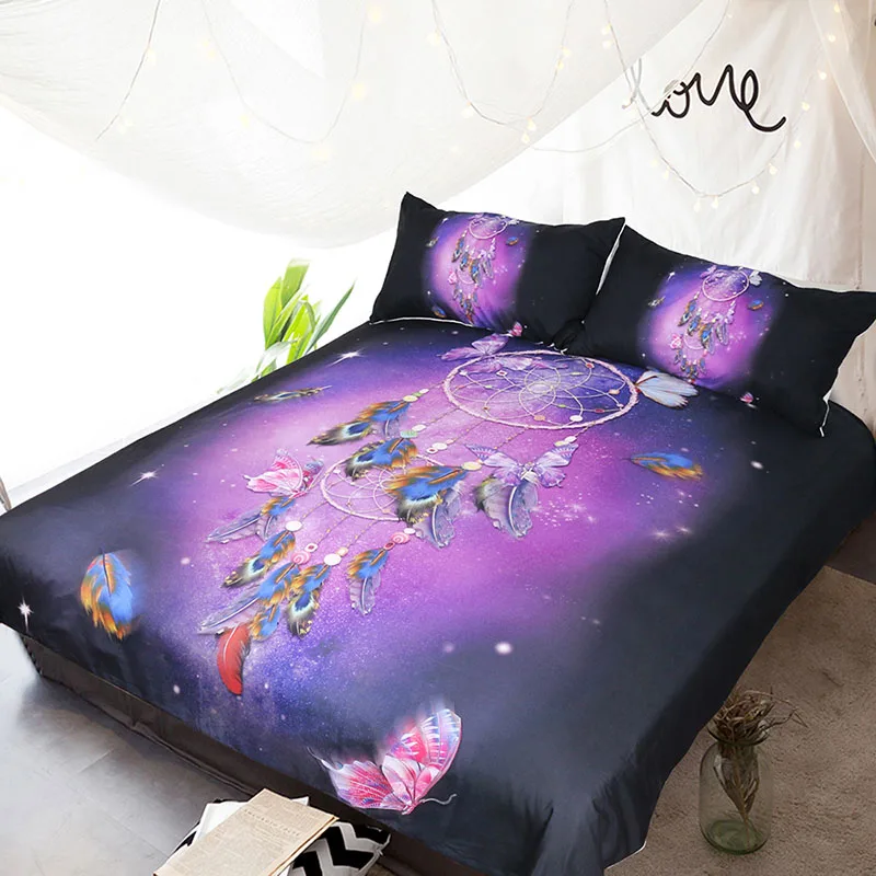 Mandala Bedding Set Purple Feather Duvet Cover With Pillowcases Feathers Bed Set Bohemian Printed Bedclothes 3pcs TJ-12
Mandala Bedding Set Purple Feather Duvet Cover With Pillowcases Feathers Bed Set Bohemian Printed Bedclothes 3pcs TJ-12