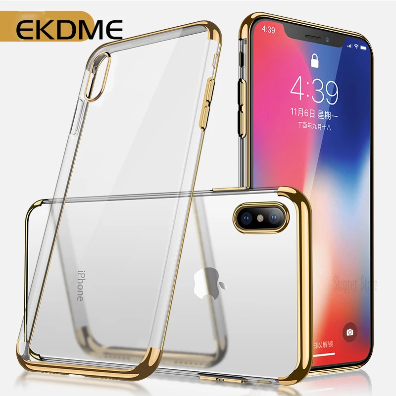 Transparent Case For iPhone XR XS Max Capinhas Soft Plating TPU Protective Cases For iPhone 6 6s 7 8 Plus X Cover Fundas Coque
Transparent Case For iPhone XR XS Max Capinhas Soft Plating TPU Protective Cases For iPhone 6 6s 7 8 Plus X Cover Fundas Coque