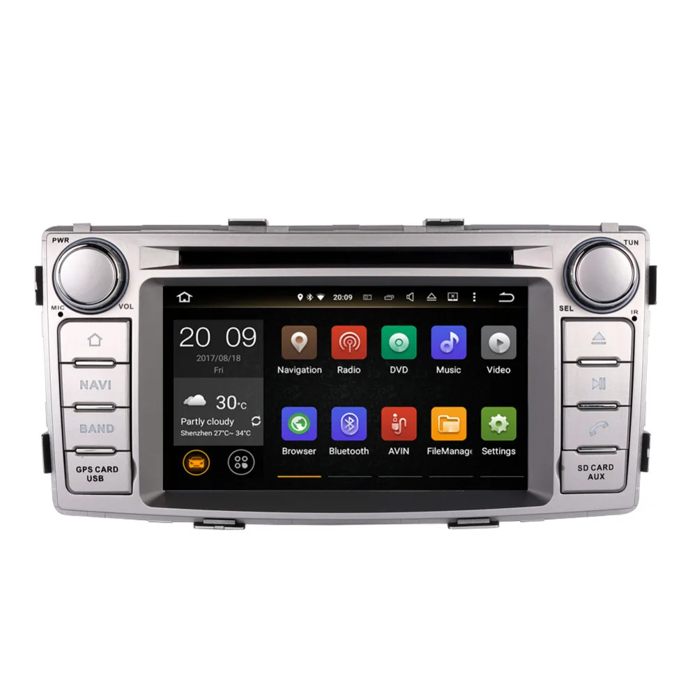 Автомагнитола 4 Гб ОЗУ Android 8 0 стерео GPS навигация для Toyota Hilux 2012 2013 2014 2015 DVD видео