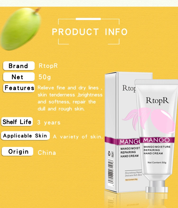 2PCS Mango Antibacterial Repair Hand Cream Deep Repair Skin Moisturizing Nourish Improves Dry Skin Care Health Anti-chapping 2PCS Mango Antibacterial Repair Hand Cream Deep Repair Skin Moisturizing Nourish Improves Dry Skin Care Health Anti-chapping