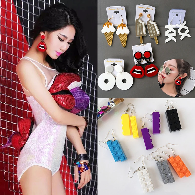 Sale Night Club Acrylic Drop Earrings Jewelry Long Earring Big Word Lips Sailor Moon Cat Ice Cream Earrings For Women Jewelry
Sale Night Club Acrylic Drop Earrings Jewelry Long Earring Big Word Lips Sailor Moon Cat Ice Cream Earrings For Women Jewelry