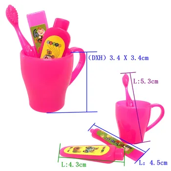 NK 4 Pcs/Set Doll Accessories Mini Toothpaste Kit = Toothbrush + Cleanser Cup Toothpaste For Barbie Doll Best Gift Necessary 2X
NK 4 Pcs/Set Doll Accessories Mini Toothpaste Kit = Toothbrush + Cleanser Cup Toothpaste For Barbie Doll Best Gift Necessary 2X