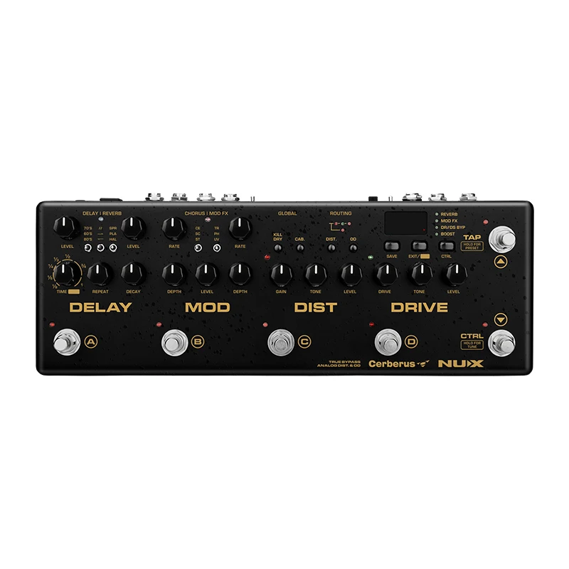 NUX Cerberus Multi Guitar Effect Pedal Delay Overdrive Distortion Modulation Effects Inside Routing IR Loader 4 Cable Method
NUX Cerberus Multi Guitar Effect Pedal Delay Overdrive Distortion Modulation Effects Inside Routing IR Loader 4 Cable Method
