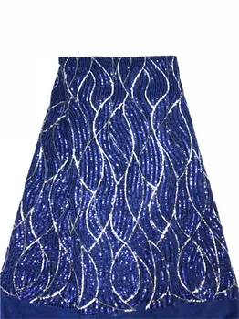 Luxury French Laces Embroidery African Sequin Lace Fabric Navy Blue Silver Red White Guipure Lace Fabric For Nigeria Dress 2018
Luxury French Laces Embroidery African Sequin Lace Fabric Navy Blue Silver Red White Guipure Lace Fabric For Nigeria Dress 2018