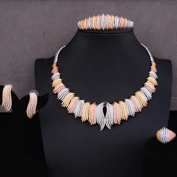 missvikki Hot Handmade Unique Design Bangle Open Ring Earrings Necklace Jewelry Set for Women Bridal Wedding Engagement Jewelry
missvikki Hot Handmade Unique Design Bangle Open Ring Earrings Necklace Jewelry Set for Women Bridal Wedding Engagement Jewelry