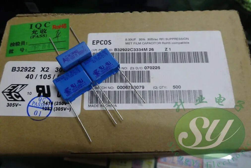2019 hot sale 20PCS/50PCS 15MMEPCOS 0.33uf/305vAC 330nf u33 334 The new B32922C3334M free shipping
2019 hot sale 20PCS/50PCS 15MMEPCOS 0.33uf/305vAC 330nf u33 334 The new B32922C3334M free shipping