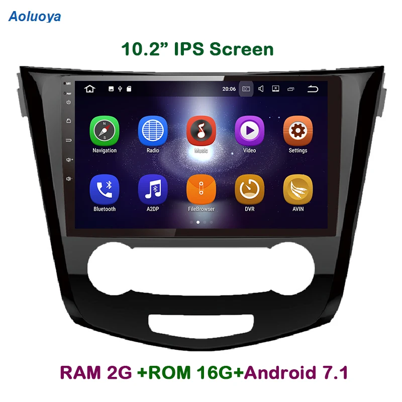 Aoluoya IPS 2GB RAM Quad Core Android 7.1 CAR DVD Radio GPS Navigation For Nissan Qashqai X-trail X trail 2014 2015 2016 WIFI
Aoluoya IPS 2GB RAM Quad Core Android 7.1 CAR DVD Radio GPS Navigation For Nissan Qashqai X-trail X trail 2014 2015 2016 WIFI