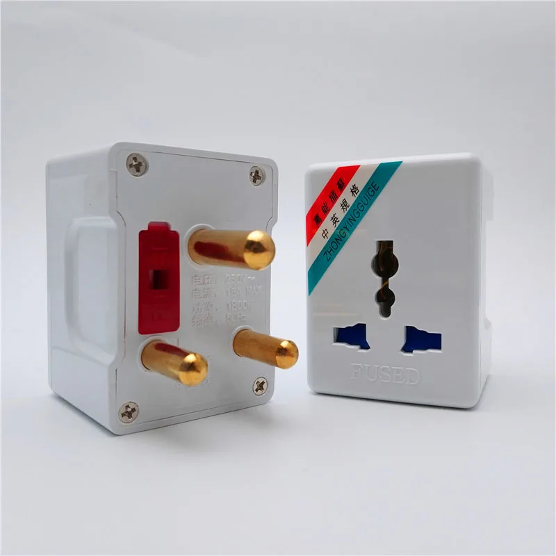 South Africa 3 Pin Power Electric Plug Universal Travel Adaptor To EU European US AU Plug Outlet Socket Adapter Converter
South Africa 3 Pin Power Electric Plug Universal Travel Adaptor To EU European US AU Plug Outlet Socket Adapter Converter