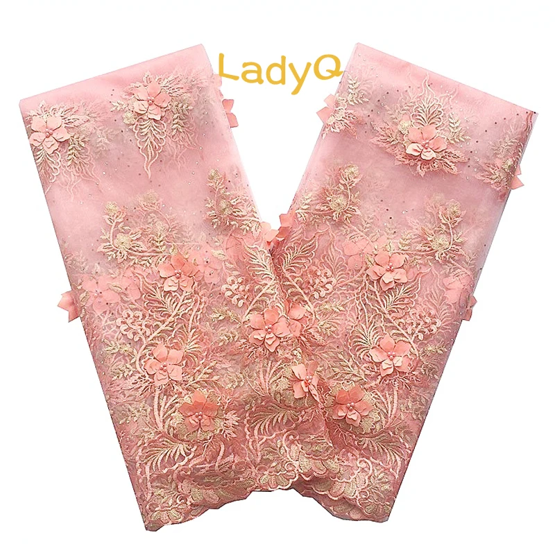LadyQ Applique Nigerian Tulle Lace Fabric 2018 High Quality Lace 3D Flower Fabric Nigerian Lace Peach Teal Green African Lace
LadyQ Applique Nigerian Tulle Lace Fabric 2018 High Quality Lace 3D Flower Fabric Nigerian Lace Peach Teal Green African Lace