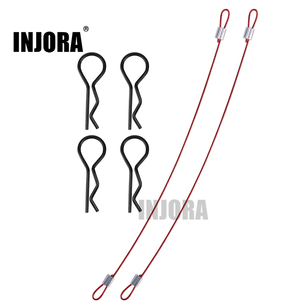INJORA RC Car Body Post Clips Pins with 140mm Ropes for 1:8 RC Car Truck Traxxas Tamiya HSP Redcat HPI
INJORA RC Car Body Post Clips Pins with 140mm Ropes for 1:8 RC Car Truck Traxxas Tamiya HSP Redcat HPI