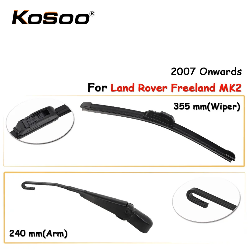 KOSOO Auto Rear Window Windshield Wiper Blades Arm Car Wiper Blade For Land Rover Freeland MK2 ,355mm 2007- ,Car Accessorie
KOSOO Auto Rear Window Windshield Wiper Blades Arm Car Wiper Blade For Land Rover Freeland MK2 ,355mm 2007- ,Car Accessorie
