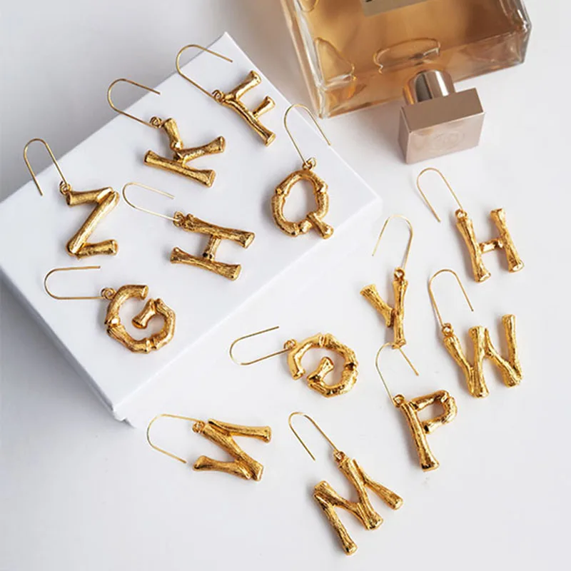 Punk Fashion Bamboo Style Alphabet Letter Earrings for Women Vintage Big Earrings Girl Gifts
Punk Fashion Bamboo Style Alphabet Letter Earrings for Women Vintage Big Earrings Girl Gifts