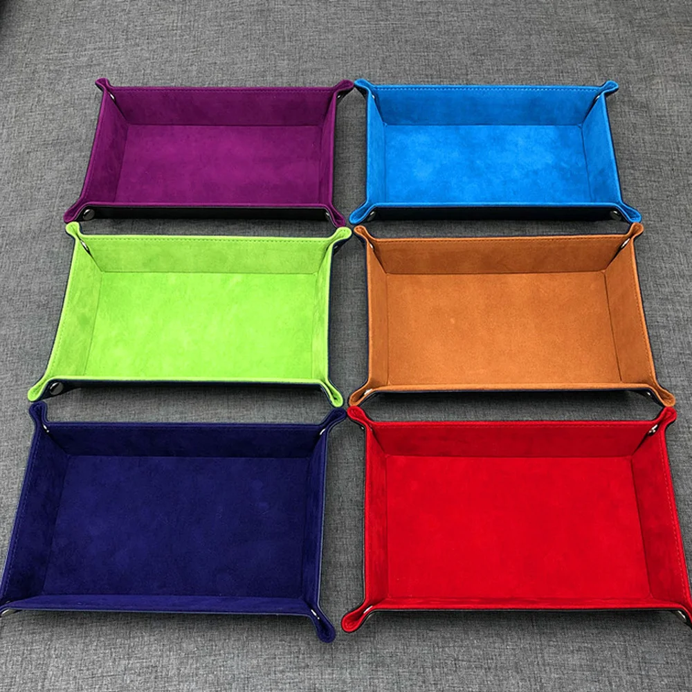 Rectangle PU Leather Trays Foldable Storage Box for Dice Table Games Key Wallet Coin Box Desktop Decorative Trays 22.8*14cm
Rectangle PU Leather Trays Foldable Storage Box for Dice Table Games Key Wallet Coin Box Desktop Decorative Trays 22.8*14cm
