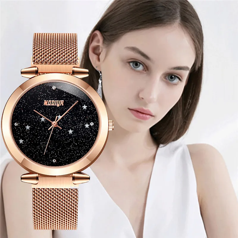 Hot Sale Fashion Metal Steel Starry Sky Women Watch Rhinestone Dial Quartz Ladies WristWatch Magnetic Buckle Watch Clock Gift #W
Hot Sale Fashion Metal Steel Starry Sky Women Watch Rhinestone Dial Quartz Ladies WristWatch Magnetic Buckle Watch Clock Gift #W