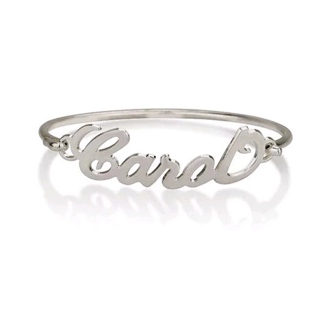 925 Stering Silver Bangle Name Bangle Any Names Can do