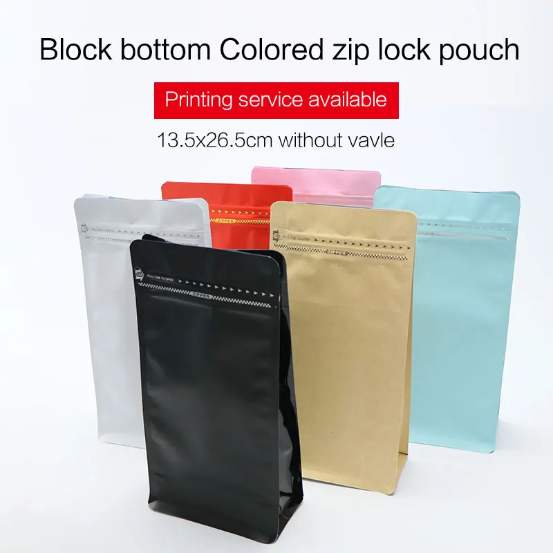 1 pound 16oz coffee bean block bottom stand up pouch with zipper matte colorful aluminum foil zip lock flat bottom top open bag
1 pound 16oz coffee bean block bottom stand up pouch with zipper matte colorful aluminum foil zip lock flat bottom top open bag
