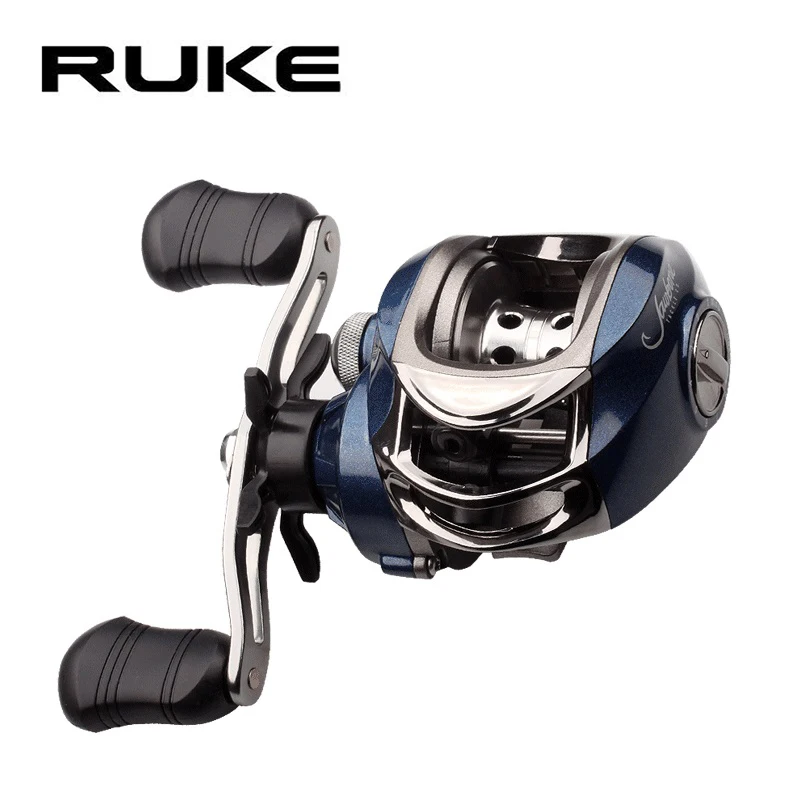 Ruke New Fishing Reel Casting Reel Gear Ratio 6.3 :1 Aluminum Spool Magnetic Brake Bearing 2+1 Rubber Knob 223g Max Drag 4.5KG
Ruke New Fishing Reel Casting Reel Gear Ratio 6.3 :1 Aluminum Spool Magnetic Brake Bearing 2+1 Rubber Knob 223g Max Drag 4.5KG