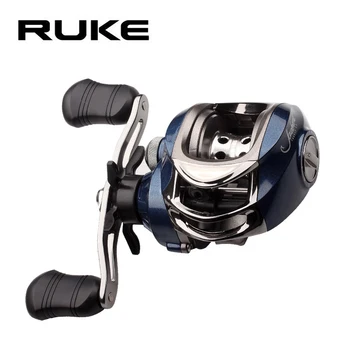 Ruke New Fishing Reel Casting Reel Gear Ratio 6.3 :1 Aluminum Spool Magnetic Brake Bearing 2+1 Rubber Knob 223g Max Drag 4.5KG
Ruke New Fishing Reel Casting Reel Gear Ratio 6.3 :1 Aluminum Spool Magnetic Brake Bearing 2+1 Rubber Knob 223g Max Drag 4.5KG