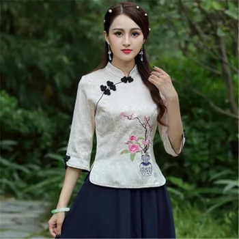 Plus Size 4XL Elegant Camisetas Mujer Vintage Tops Indie Folk Pullover Ethnic Stand Fashion Tshirt Women New Harajuku Brand Tee
Plus Size 4XL Elegant Camisetas Mujer Vintage Tops Indie Folk Pullover Ethnic Stand Fashion Tshirt Women New Harajuku Brand Tee