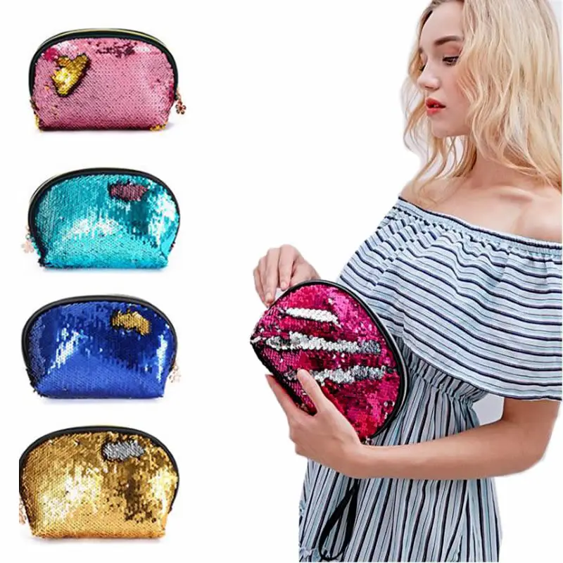 Fashion Mermaid Paillette Cosmetic Bag Women Travel Make Up Bath Case Organizer Storage Makeup Pouch Toiletry Beauty Wash Kit 
Fashion Mermaid Paillette Cosmetic Bag Women Travel Make Up Bath Case Organizer Storage Makeup Pouch Toiletry Beauty Wash Kit