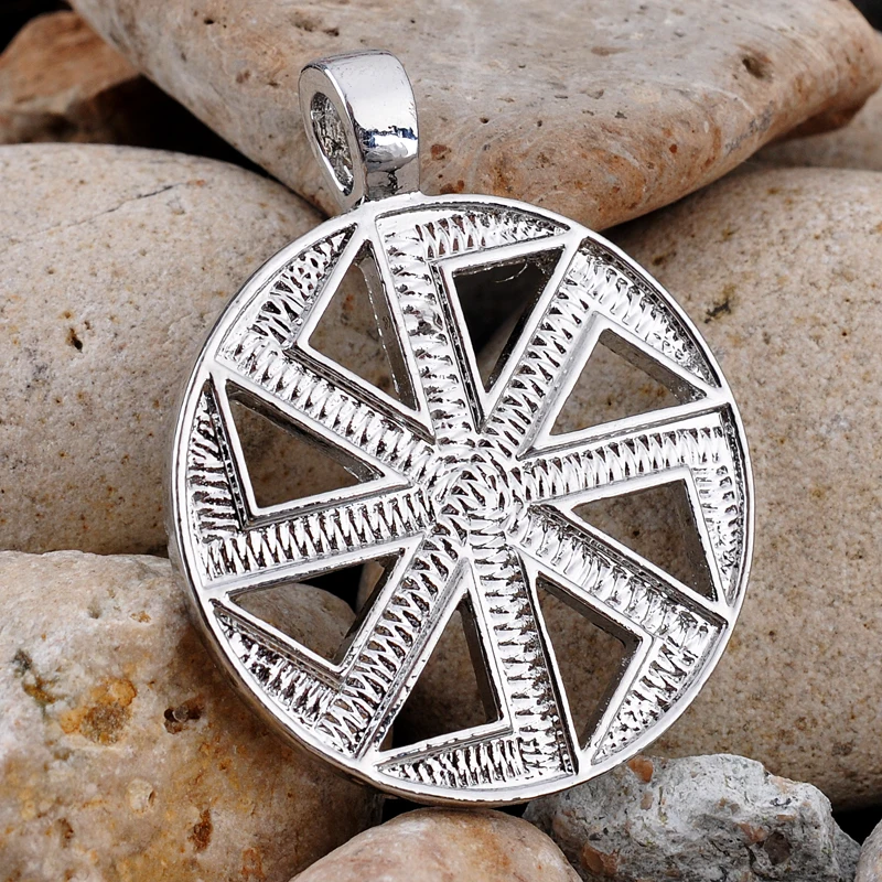 Slavic Silver Kolovrat Amulet Pendant Amulets and Talismans Charm 1pc | Украшения и аксессуары