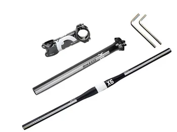 BIKECO Full Carbon Fiber Bike Handlebar & Bicycle Stem & Bike Seatpost 3K Glossy MTB Bicycle Handle Bar Bike Stem Carbon Fiber
BIKECO Full Carbon Fiber Bike Handlebar & Bicycle Stem & Bike Seatpost 3K Glossy MTB Bicycle Handle Bar Bike Stem Carbon Fiber