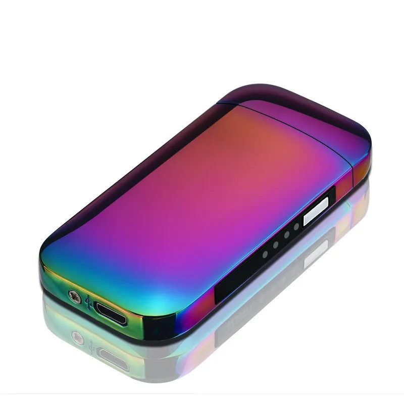 New Windproof Electronic Usb Charging Cigarettes Lighter Double Arc Plasma Pulse Smoking Accessories for Gift Men Vaporizer 2019
New Windproof Electronic Usb Charging Cigarettes Lighter Double Arc Plasma Pulse Smoking Accessories for Gift Men Vaporizer 2019