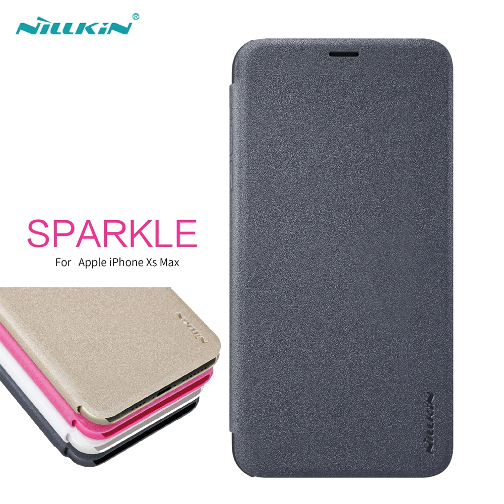 Nillkin Flip Case For Apple iPhone XS Max 6.5" Sparkle Series iPhone XS MAX Case Flip Cover PU Leather
Nillkin Flip Case For Apple iPhone XS Max 6.5" Sparkle Series iPhone XS MAX Case Flip Cover PU Leather