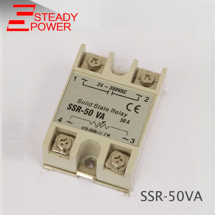 Solid State Relay SSR-50VA 50DA 50AA actually 220V AC TO 24-380V AC 50A relay with comfortable price
Solid State Relay SSR-50VA 50DA 50AA actually 220V AC TO 24-380V AC 50A relay with comfortable price