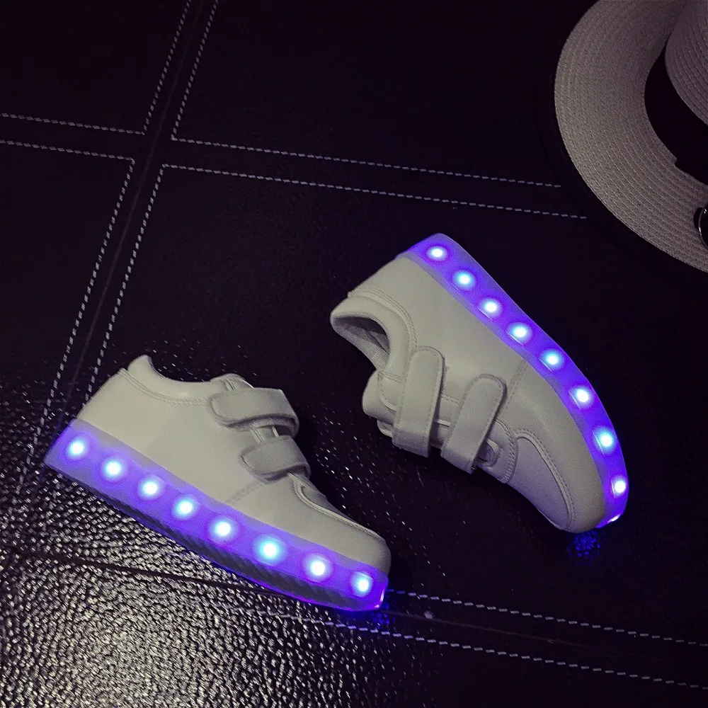 Led Sneakers Classic Strap Kids 6