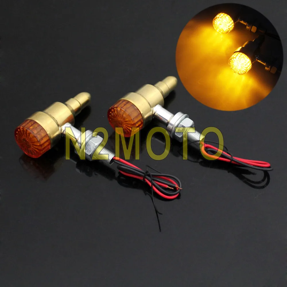 Custom Motorcycle Brass Turn Signal Light Amber Flasher Indicator Vintage Lamp for Harley Chopper Bobber Cafe Racer
Custom Motorcycle Brass Turn Signal Light Amber Flasher Indicator Vintage Lamp for Harley Chopper Bobber Cafe Racer