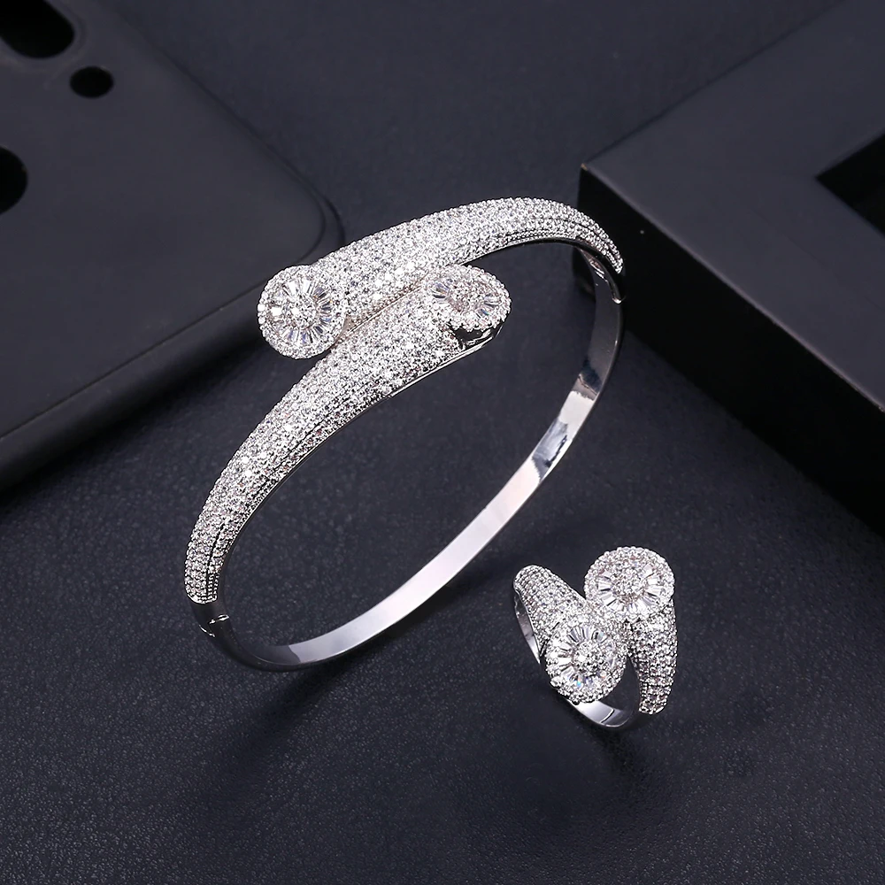 jankelly luxury Unique African Bangle Ring Set Jewelry Sets For Women Wedding Cubic Zircon Crystal CZ Dubai Bridal Jewelry Set
jankelly luxury Unique African Bangle Ring Set Jewelry Sets For Women Wedding Cubic Zircon Crystal CZ Dubai Bridal Jewelry Set