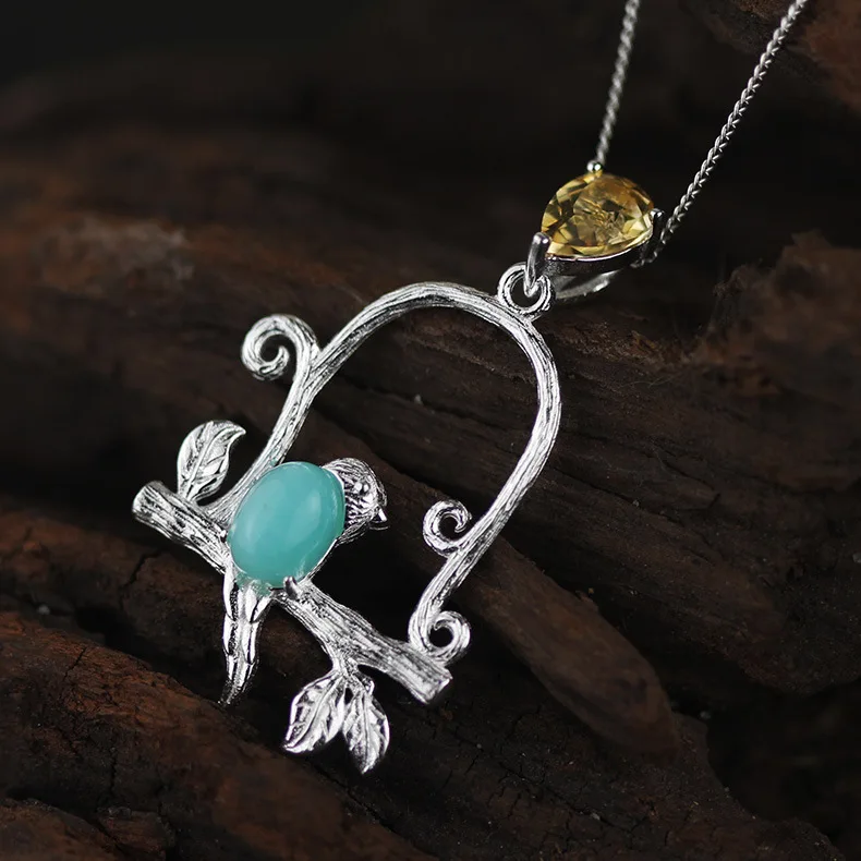 Acecare 925 Pure Silver Jewelry Natural High Quality Tianhe Shihuang Crystal Beautiful Bird Pure Silver Pendant Delicate Gift
Acecare 925 Pure Silver Jewelry Natural High Quality Tianhe Shihuang Crystal Beautiful Bird Pure Silver Pendant Delicate Gift