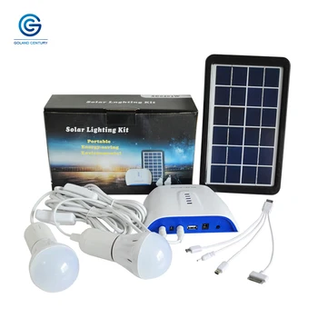 Goland Century SG0403W 6V 3W Solar Lighting System Small DC Solar Generator With 4.4AH Rechargeable Lithium Battery For Outdoor
Goland Century SG0403W 6V 3W Solar Lighting System Small DC Solar Generator With 4.4AH Rechargeable Lithium Battery For Outdoor