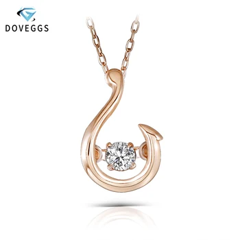 DovEggs Unique 10K Rose Gold 0.1carat Dancing Setting Diamond Solitaire Pendant Necklace For Women Rose Gold Chain Necklaces
DovEggs Unique 10K Rose Gold 0.1carat Dancing Setting Diamond Solitaire Pendant Necklace For Women Rose Gold Chain Necklaces