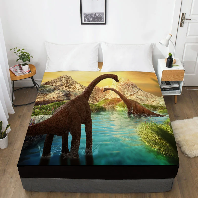 3D HD Digital Custom Bed Sheet With Elastic,Fitted Sheet for Kids Baby Child adult,Brachiosaurus Dinosaur Mattress Cover 150/160
3D HD Digital Custom Bed Sheet With Elastic,Fitted Sheet for Kids Baby Child adult,Brachiosaurus Dinosaur Mattress Cover 150/160