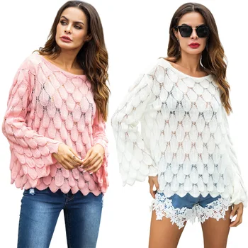 Elegant Tassel Sweater Woman Hollow Casual Loose Womens Sweaters Pullover Pink White Jumpers Sueter Mujer Tops
Elegant Tassel Sweater Woman Hollow Casual Loose Womens Sweaters Pullover Pink White Jumpers Sueter Mujer Tops