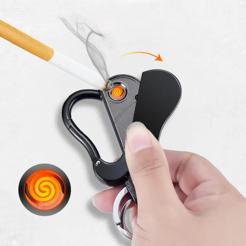 2 in 1 Multi-Function Keychain Lighter Charging USB Cigarette Lighter Electric Heating Wire Heating Ignition Lighter
2 in 1 Multi-Function Keychain Lighter Charging USB Cigarette Lighter Electric Heating Wire Heating Ignition Lighter