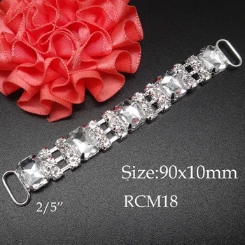 20pcs,90x10mm Rhinestone Bikini Connectors Crystal Buckles Bikini connectors for headbands ribbon slider RCM18
20pcs,90x10mm Rhinestone Bikini Connectors Crystal Buckles Bikini connectors for headbands ribbon slider RCM18