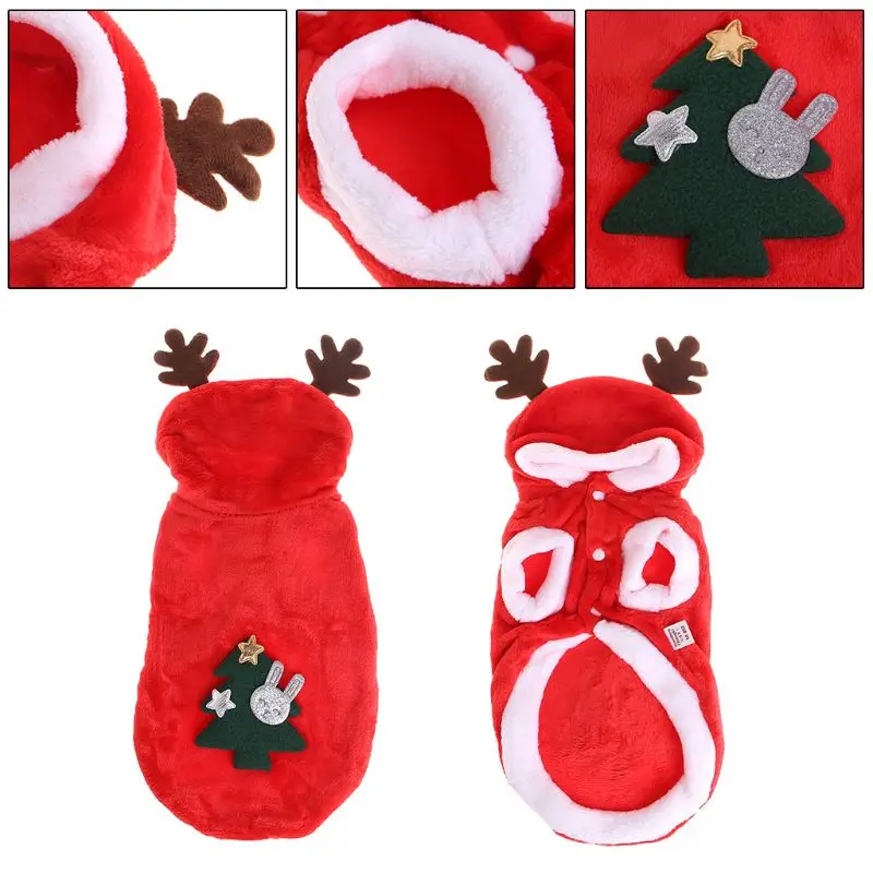 XS/S/M/L/XL Pet Coat Christmas Tree Apparel Costume Deer Horn Hat Polyester Clothes New Year Dog Puppy Pet Supplies
XS/S/M/L/XL Pet Coat Christmas Tree Apparel Costume Deer Horn Hat Polyester Clothes New Year Dog Puppy Pet Supplies