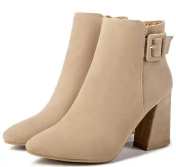 Sapato Feminino Women Ankle Boots Shoes Woman Chunky Square High Heels Faux Suede Pumps Gladiator Chaussure Booties XZ181666
Sapato Feminino Women Ankle Boots Shoes Woman Chunky Square High Heels Faux Suede Pumps Gladiator Chaussure Booties XZ181666