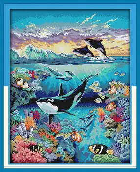 Magical Underwater World!DMC Cross Stitch Fabric 14CT11CT DIY Needlework Counted Cross-stitch Kit For Embroidery Home Decoration
Magical Underwater World!DMC Cross Stitch Fabric 14CT11CT DIY Needlework Counted Cross-stitch Kit For Embroidery Home Decoration