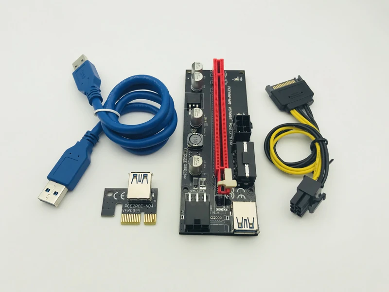 6 шт. новейший VER009 PCI-E Райзер VER 009S Экспресс 1X 4x 8x 16x USB 3,0 Райзер адаптер карта SATA 15 контактов на 6 контактов кабель питания
6 шт. новейший VER009 PCI-E Райзер VER 009S Экспресс 1X 4x 8x 16x USB 3,0 Райзер адаптер карта SATA 15 контактов на 6 контактов кабель питания