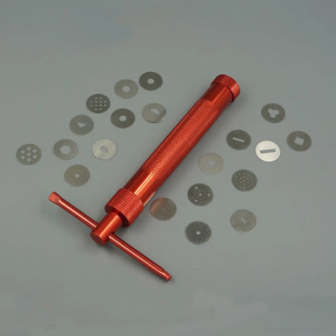 Stainless Steel Sugar Paste Extruder Craft Gun with 20 Tips Sugar Craft Fondant Cake Sculpture Polymer Clay Tools
Stainless Steel Sugar Paste Extruder Craft Gun with 20 Tips Sugar Craft Fondant Cake Sculpture Polymer Clay Tools
