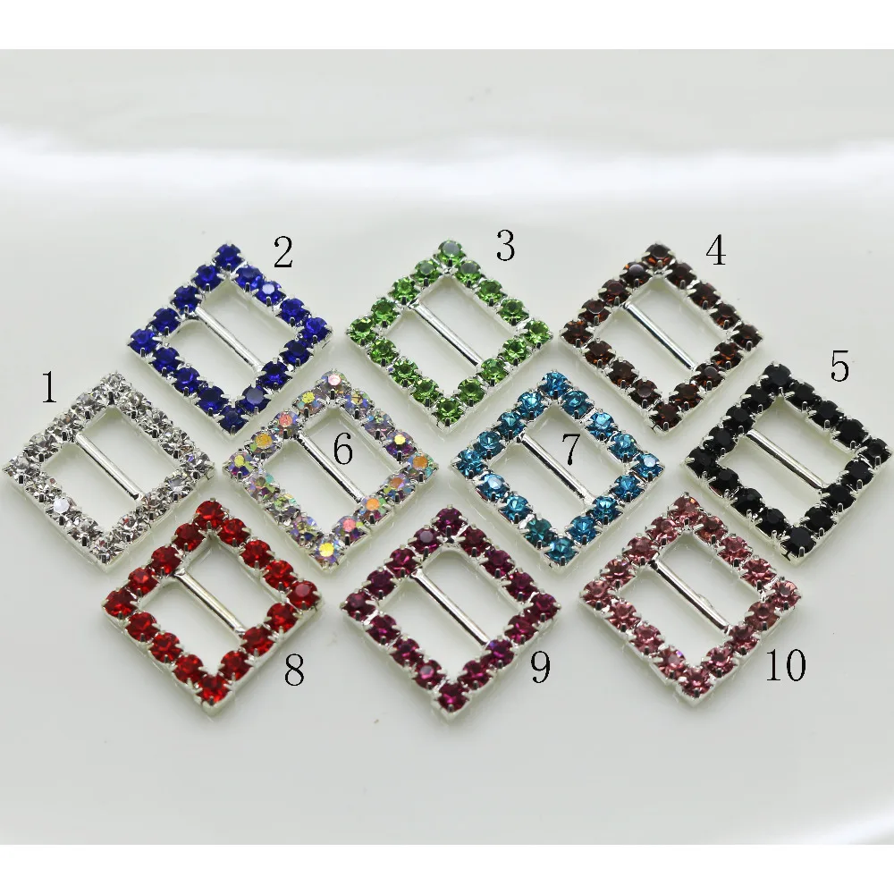 Hot sale 10pc colorful rhinestones buckle clear crystal buckle wedding invitations decoration Ribbon slider DIY hair ornament
Hot sale 10pc colorful rhinestones buckle clear crystal buckle wedding invitations decoration Ribbon slider DIY hair ornament
