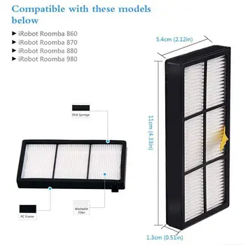 18pcs/Set Replace Brush Kit Parts Accessories for iRobot Roomba 800 805 860 861 870 871 880 885 890 900 960 980 series
18pcs/Set Replace Brush Kit Parts Accessories for iRobot Roomba 800 805 860 861 870 871 880 885 890 900 960 980 series