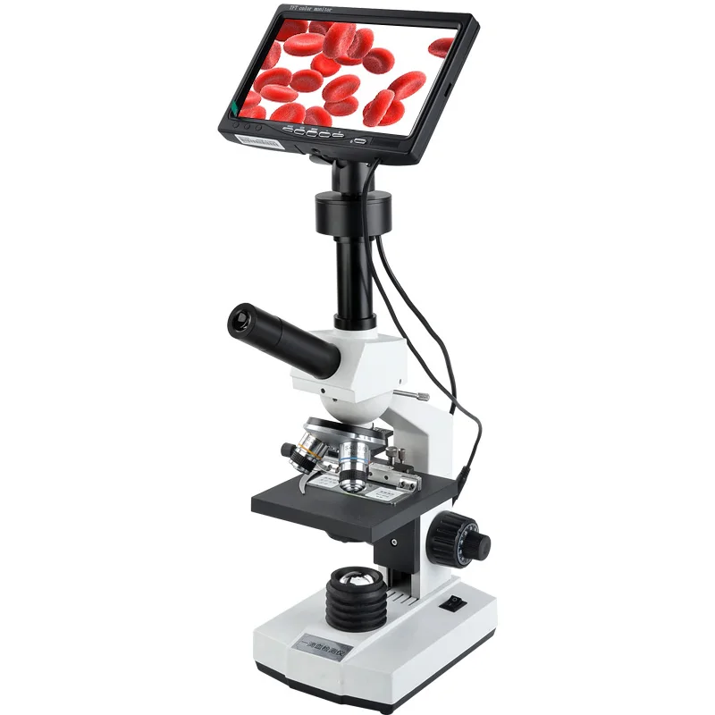 A drop of blood detector professional to see the blood with a display screen for blood detection non-2000x biological microscope
A drop of blood detector professional to see the blood with a display screen for blood detection non-2000x biological microscope